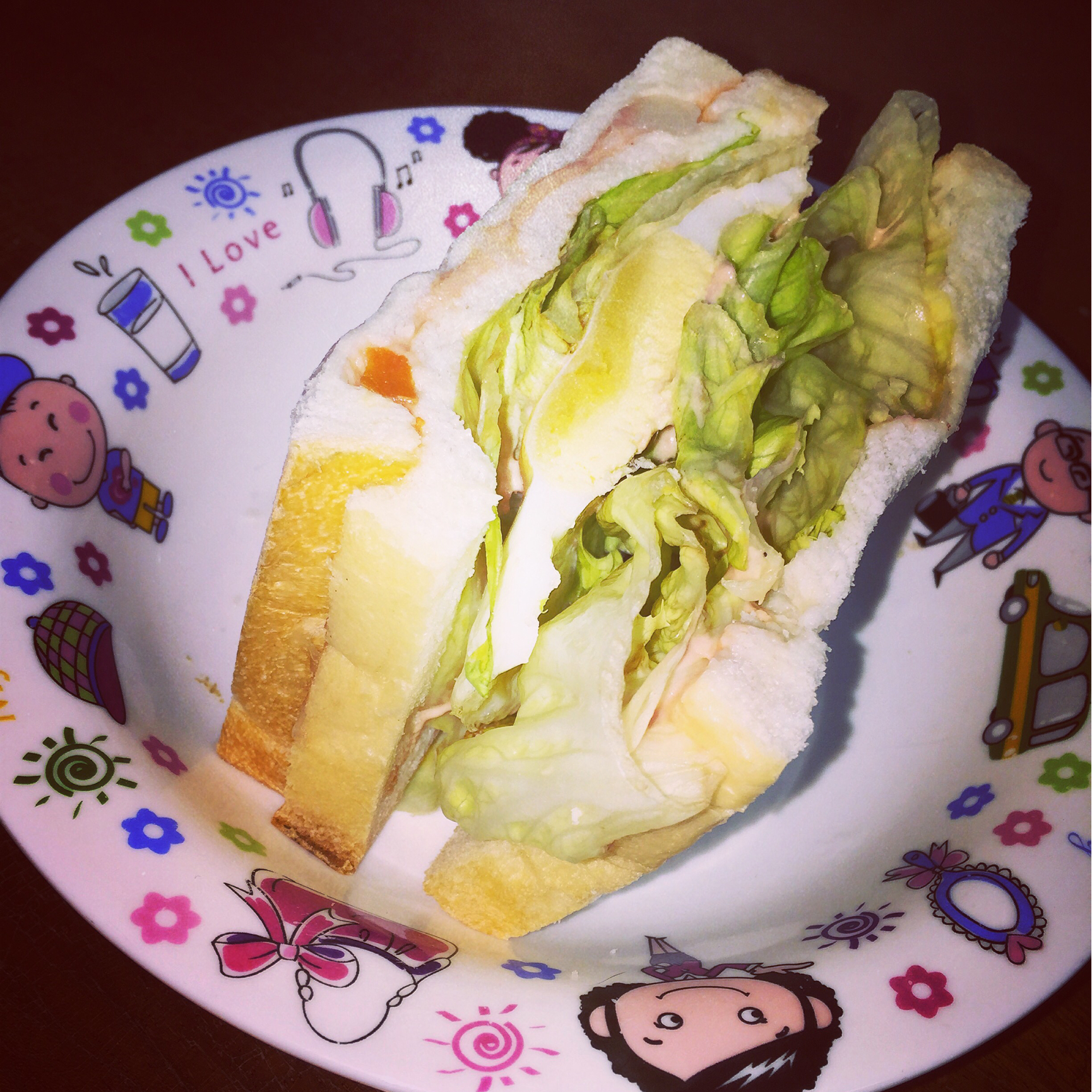 火腿芝士蛋三文治