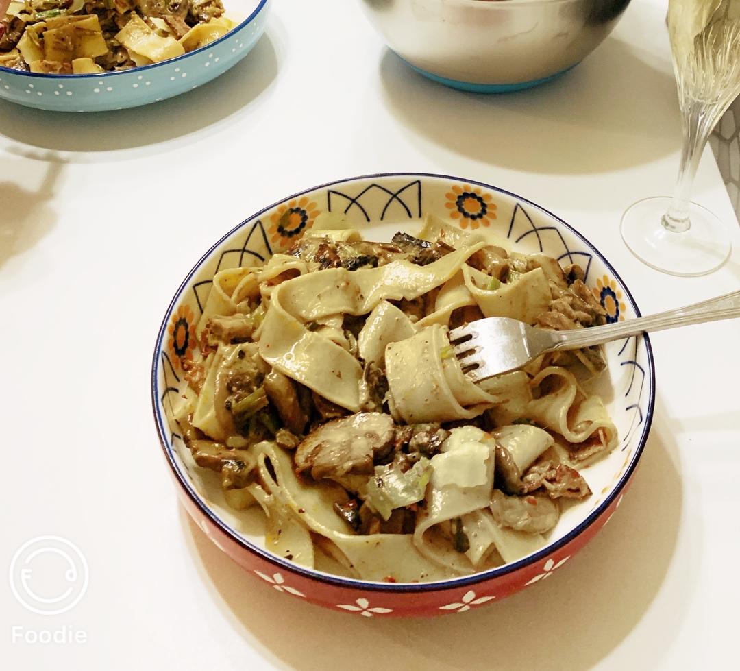 韭葱蘑菇意面 Leek And Mushroom Pasta