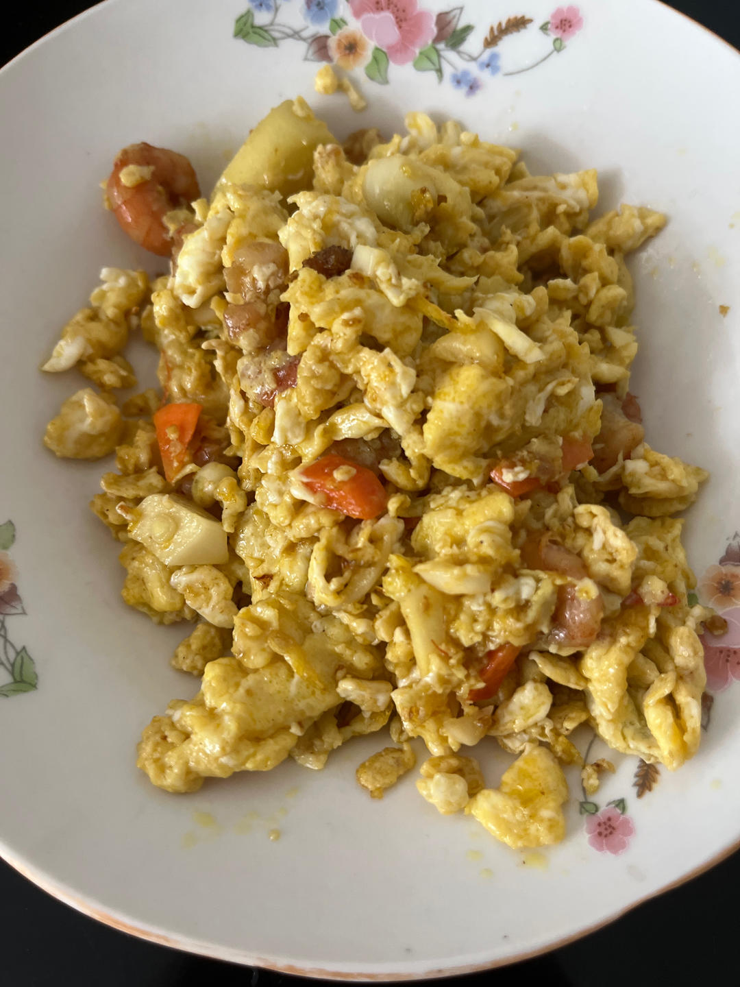 鲜香嫩滑的 虾仁滑蛋