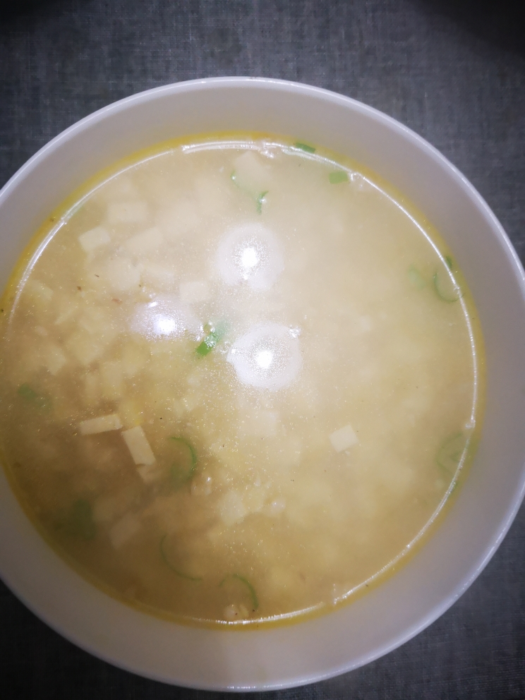 【家常版】肉沫豆腐羹汤的做法