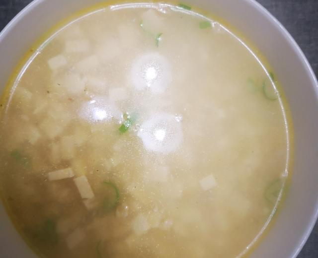 【家常版】肉沫豆腐羹汤的做法