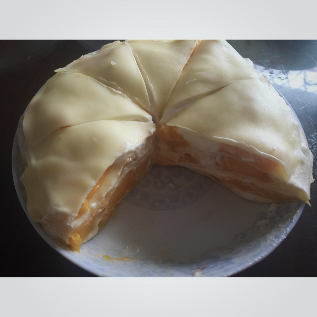 芒果千层蛋糕，100%成功告别煎皮无能