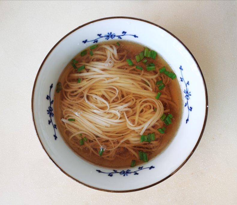 快手早餐-酱汤面，汤都喝光