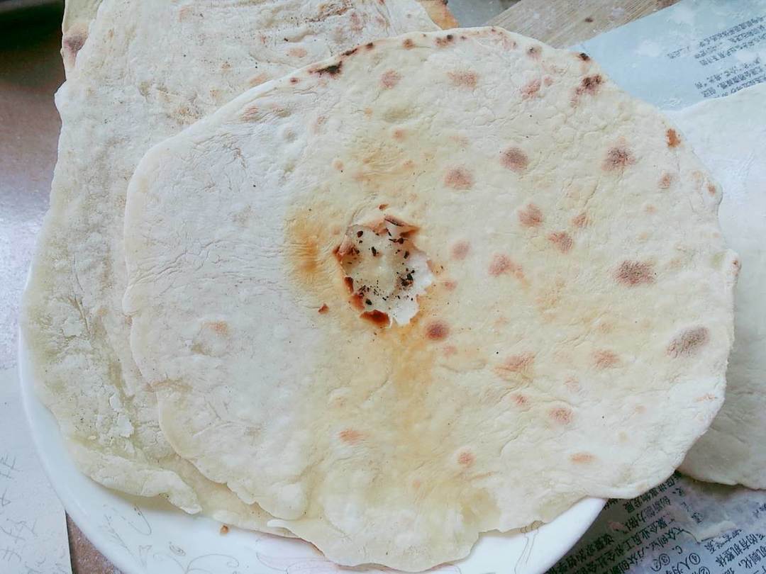 无油高萌气球饼~Roti，Phulka印度薄饼，中式单饼