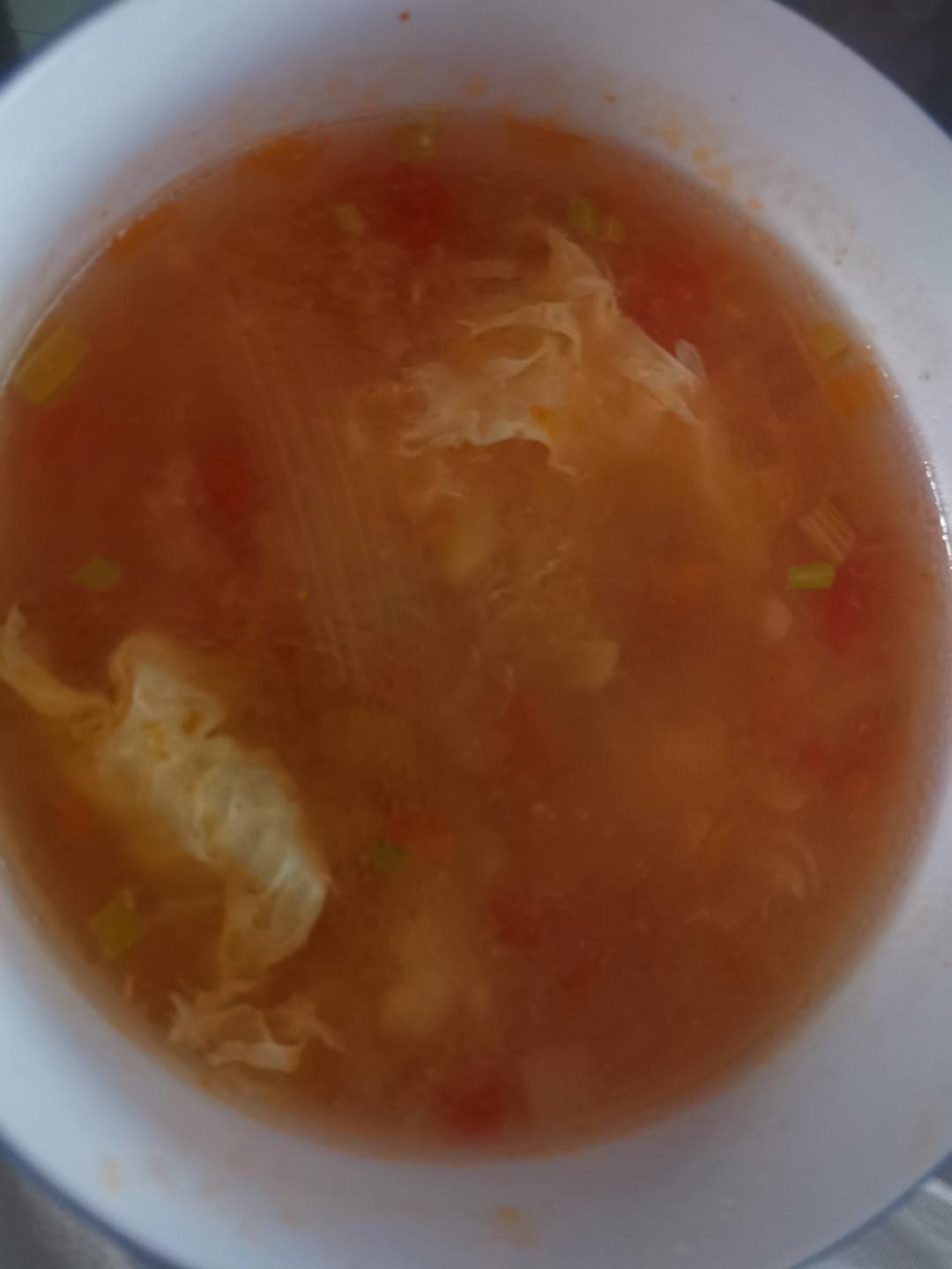 番茄鸡蛋疙瘩汤