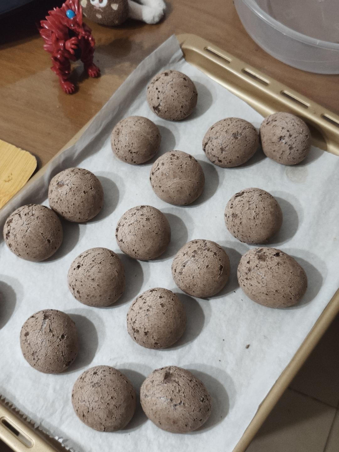 【 可可巧克力麻薯包 】