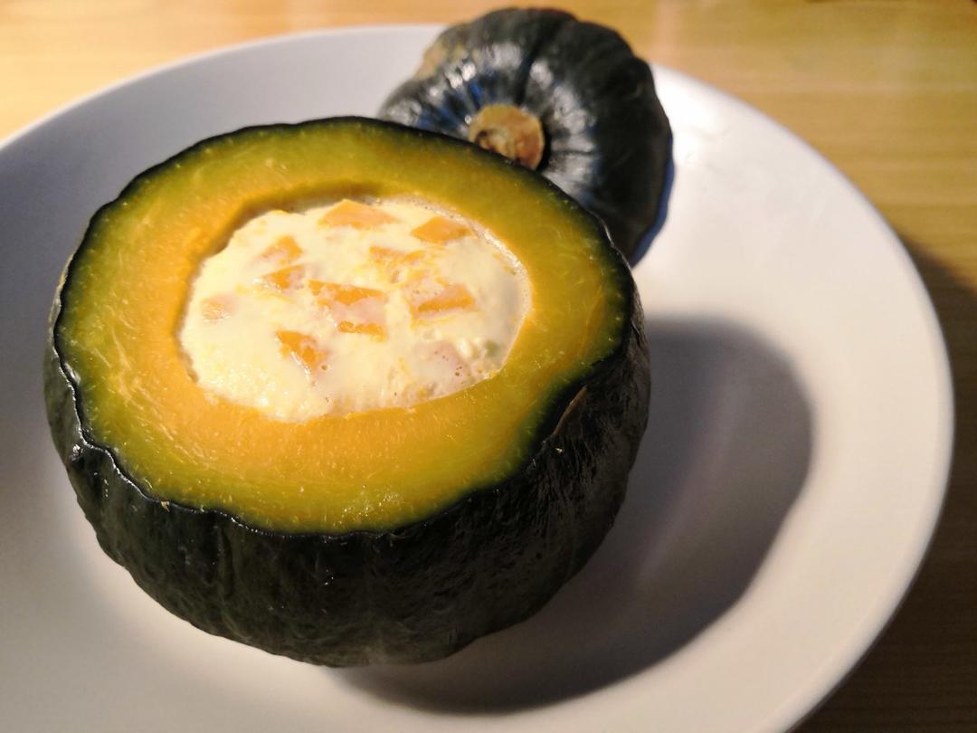 千千2018做的低脂健身餐贝贝南瓜炖蛋双皮奶