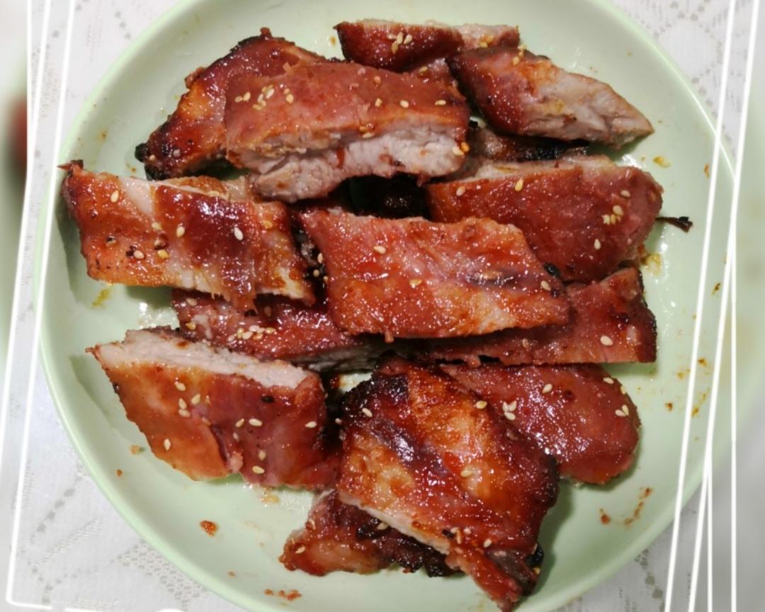 港味儿蜜汁叉烧排骨（烤箱版😄好吃！）的做法