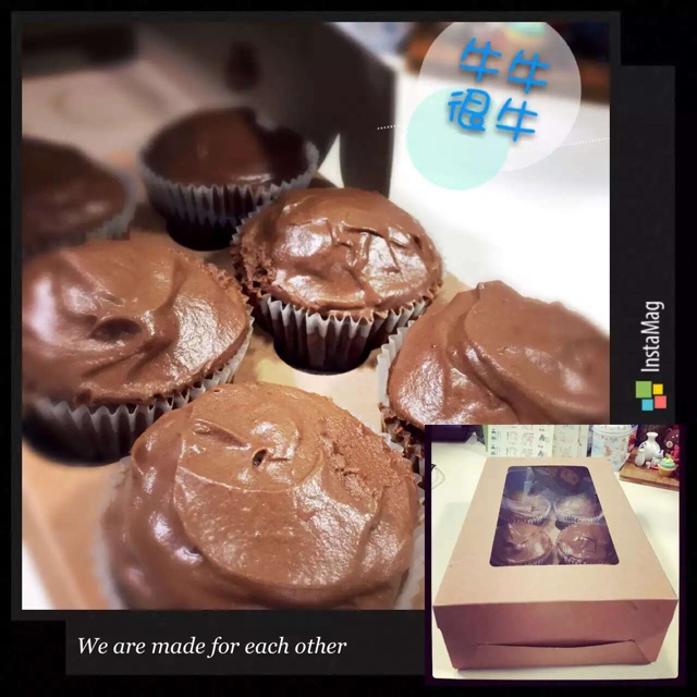 恶魔巧克力杯子蛋糕