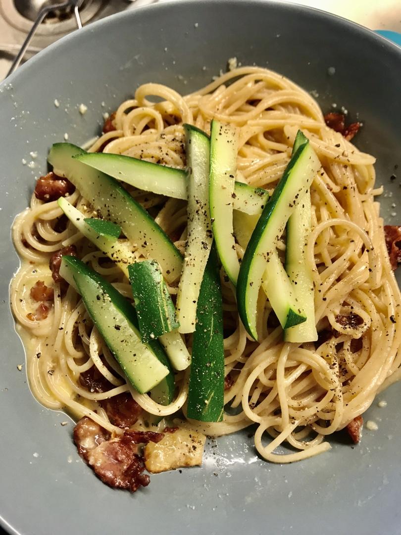 经典浓郁简单培根意大利面-masa