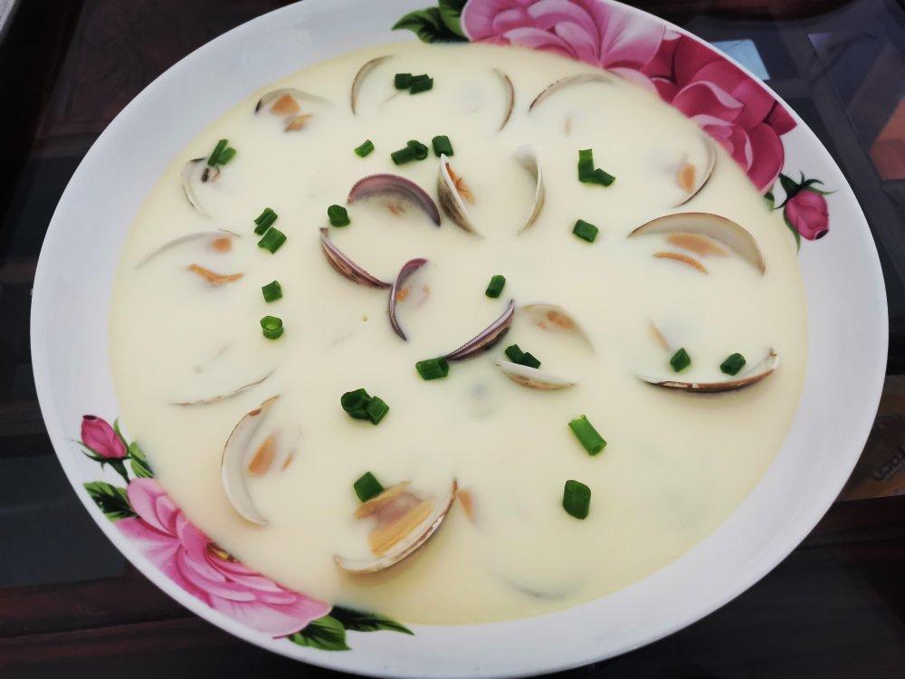 超滑嫩的蛤蜊炖蛋