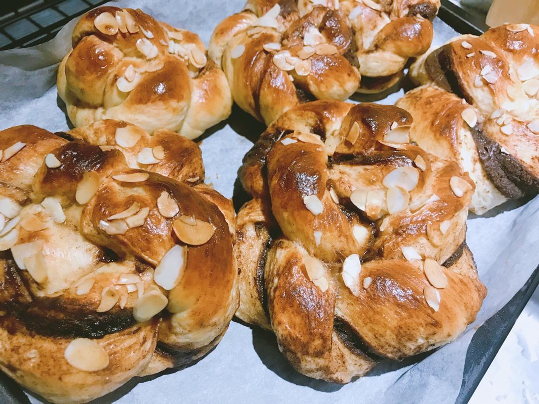 瑞典肉桂卷（附鲜酵母、活性干酵母、即时酵母用量换算公式）