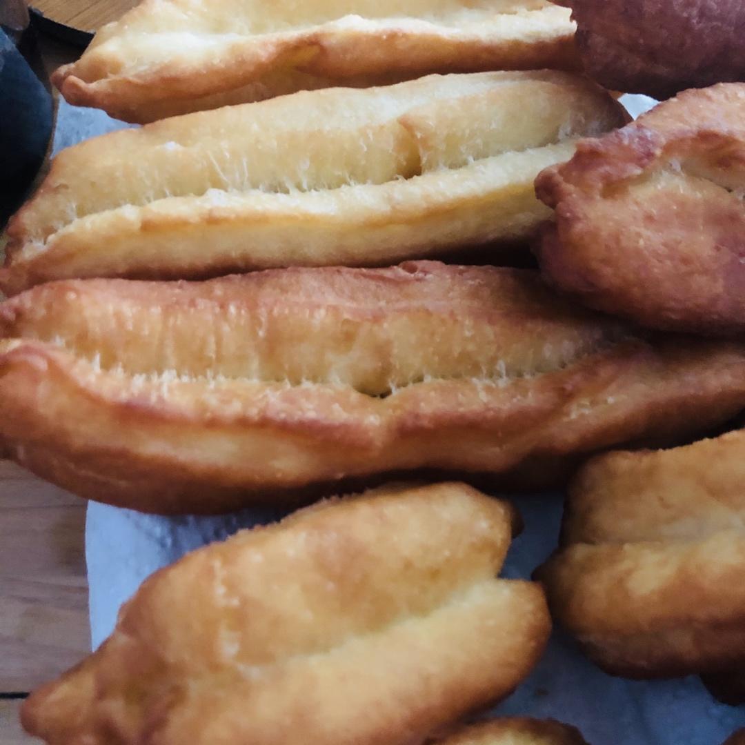 自制无泡打粉油条
