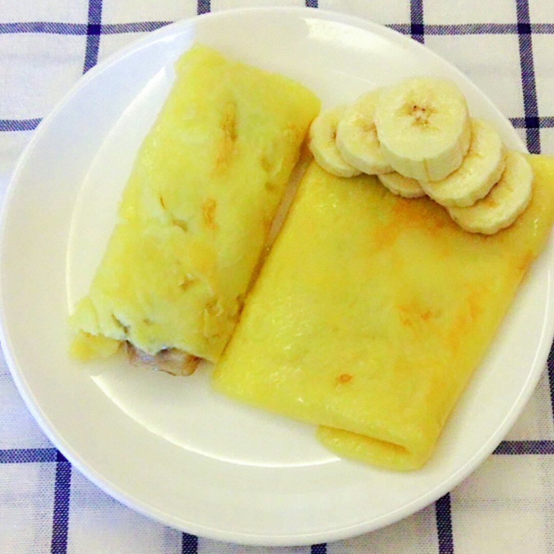 视频菜谱：简约版香蕉松饼