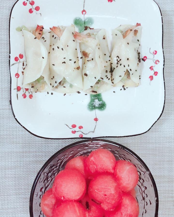 饺子皮虾锅贴🍤