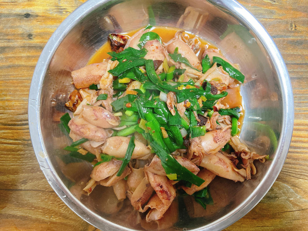 墨鱼炒韭菜