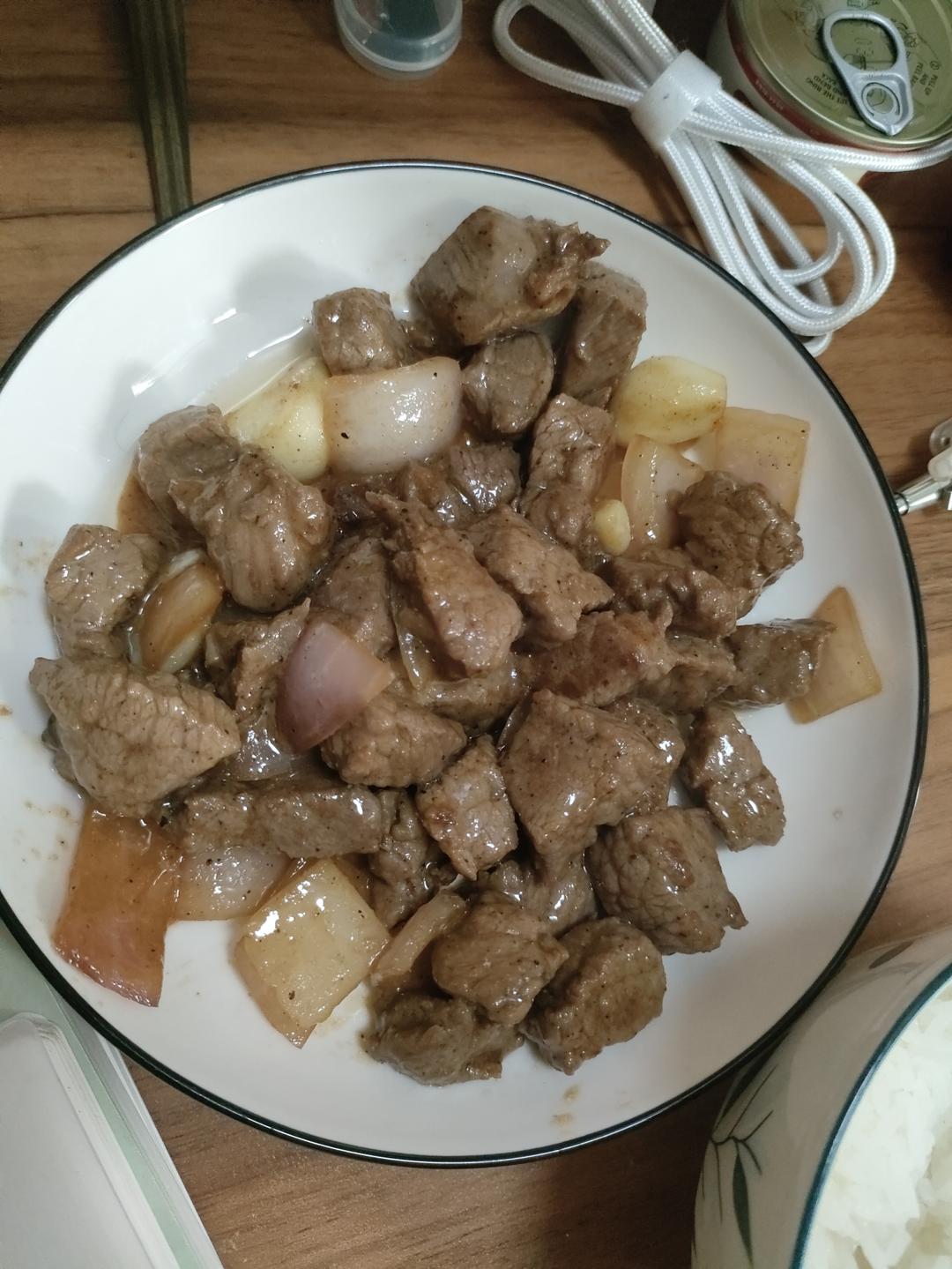 香煎牛肉粒