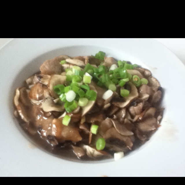 蘑菇炒肉片