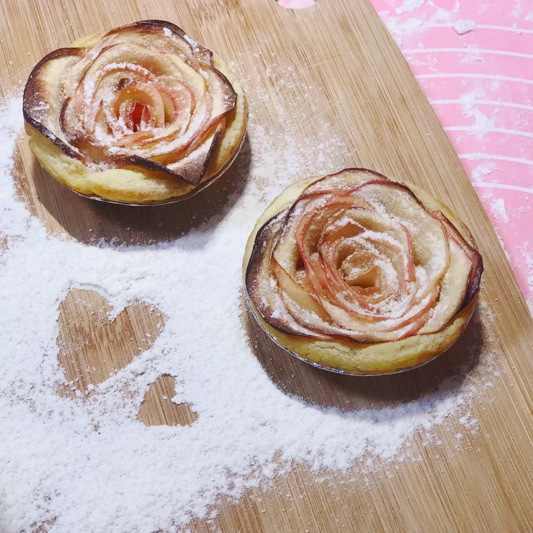 玫瑰花苹果塔