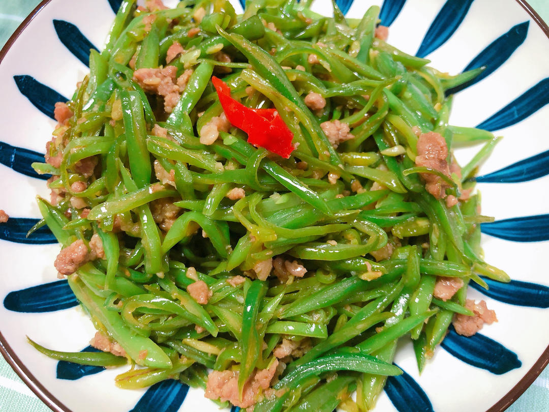 刀豆炒肉丝