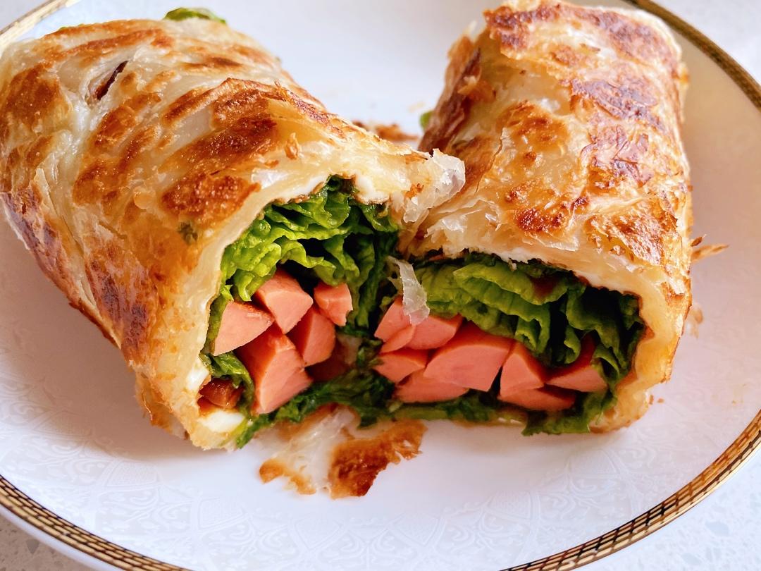 三分钟就可以做好孩子的早餐（手抓饼）
