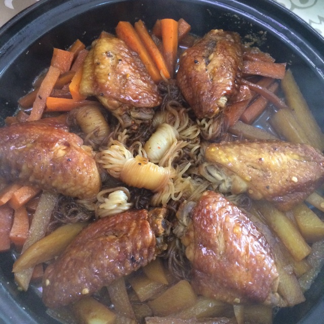 香薯鸡翅锅(塔吉锅)