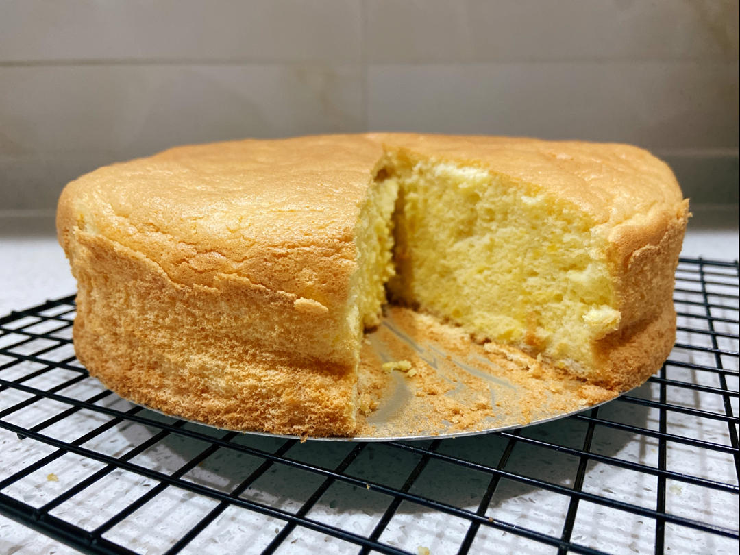 不凹底不塌陷的完美戚风蛋糕