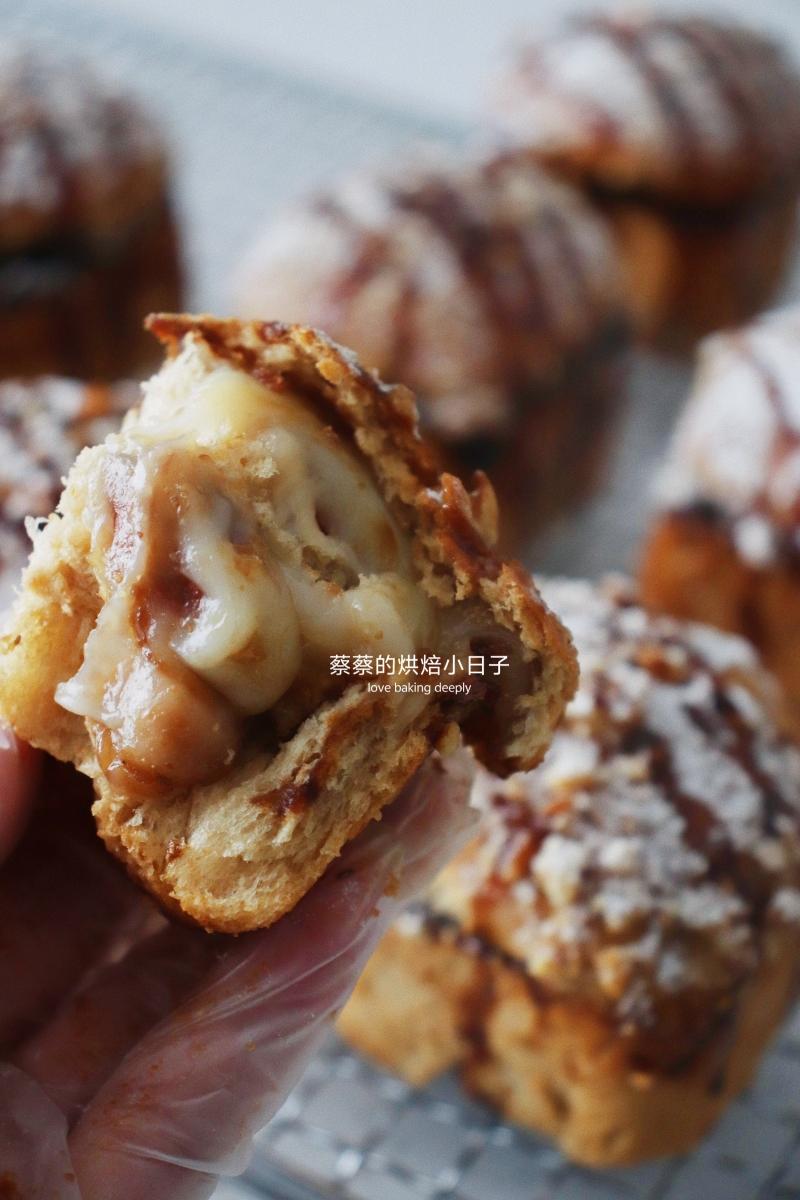 糯叽叽的秋冬季美食｜红糖麻薯坚果小面包