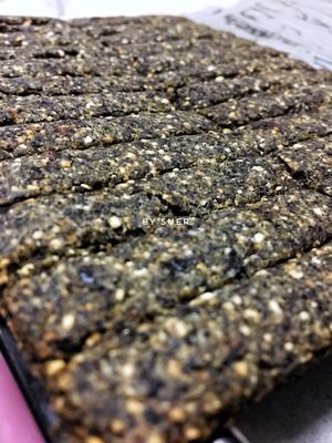 不用面粉的山药黑芝麻海苔小饼干低脂健康营养能量棒的做法 步骤9