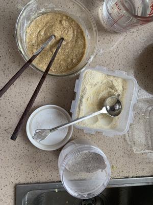 烤杯子蛋糕~纯玉米红豆薏米面蛋糕(粗粮细作，无糖)的做法 步骤3