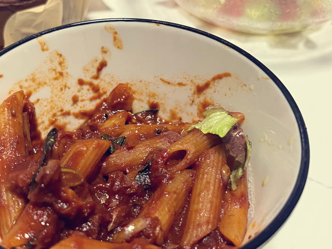 经典意大利面香辣茄酱笔管面Penne all'arrabbiata