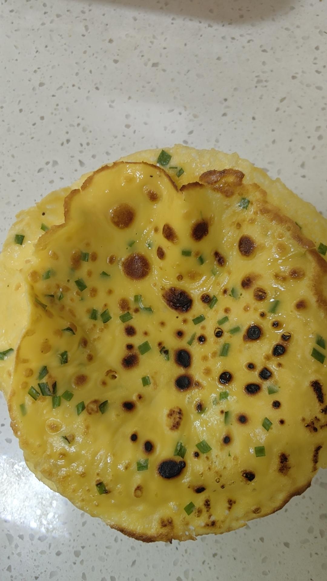 韭菜鸡蛋摊饼