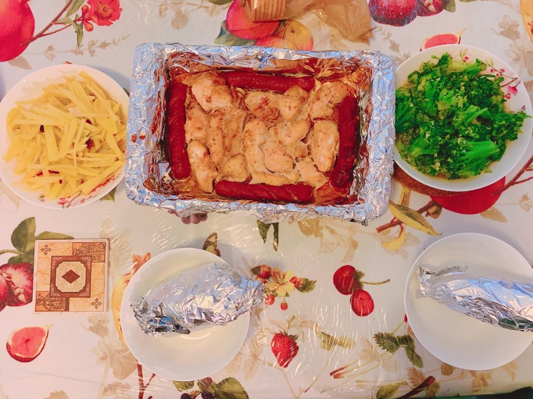 无油香烤鸡胸肉