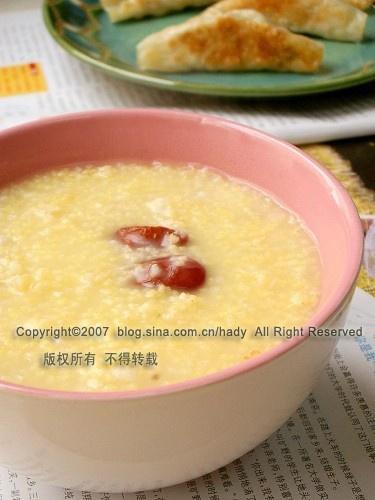 小米红枣蜂蜜粥的做法