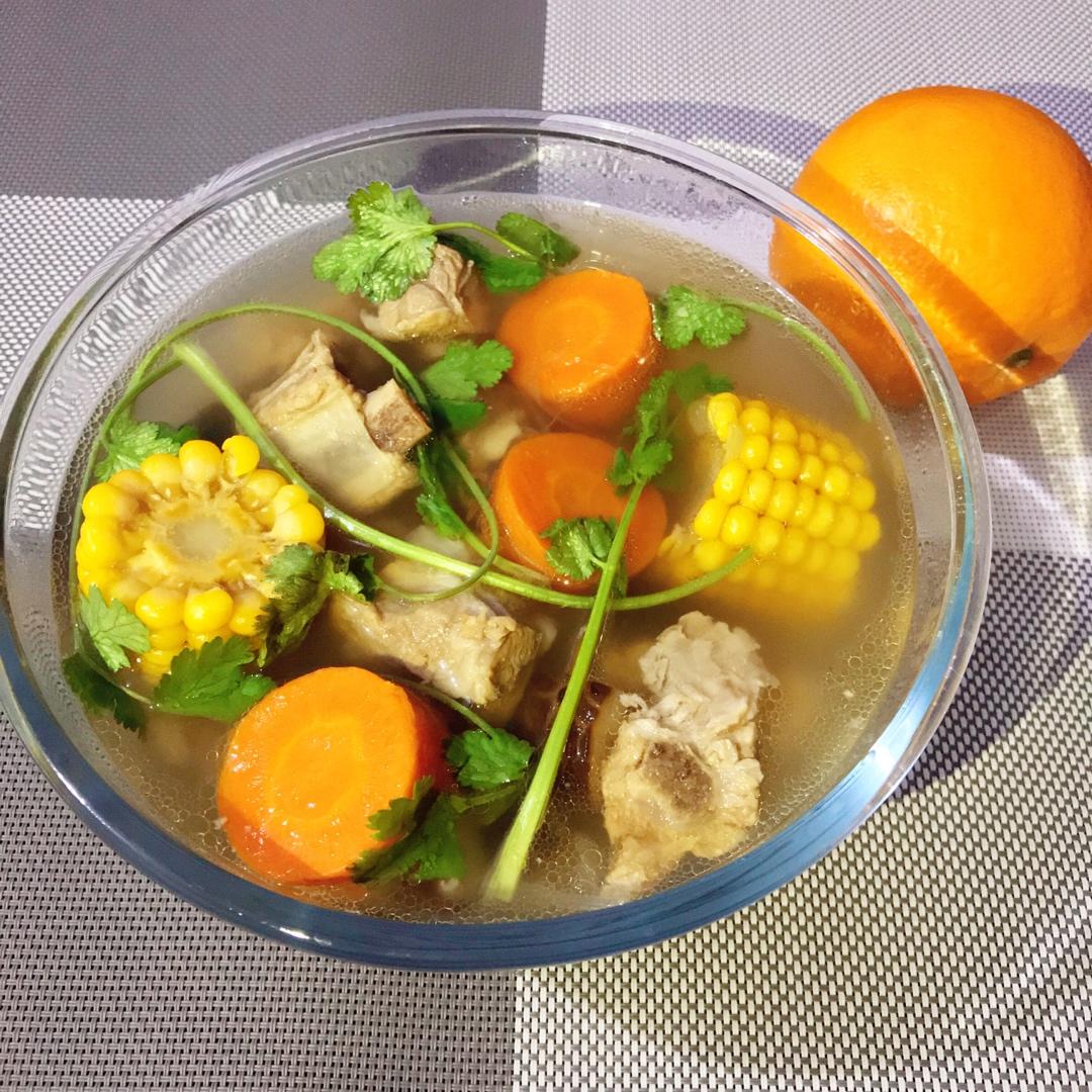 排骨玉米胡萝卜山药汤