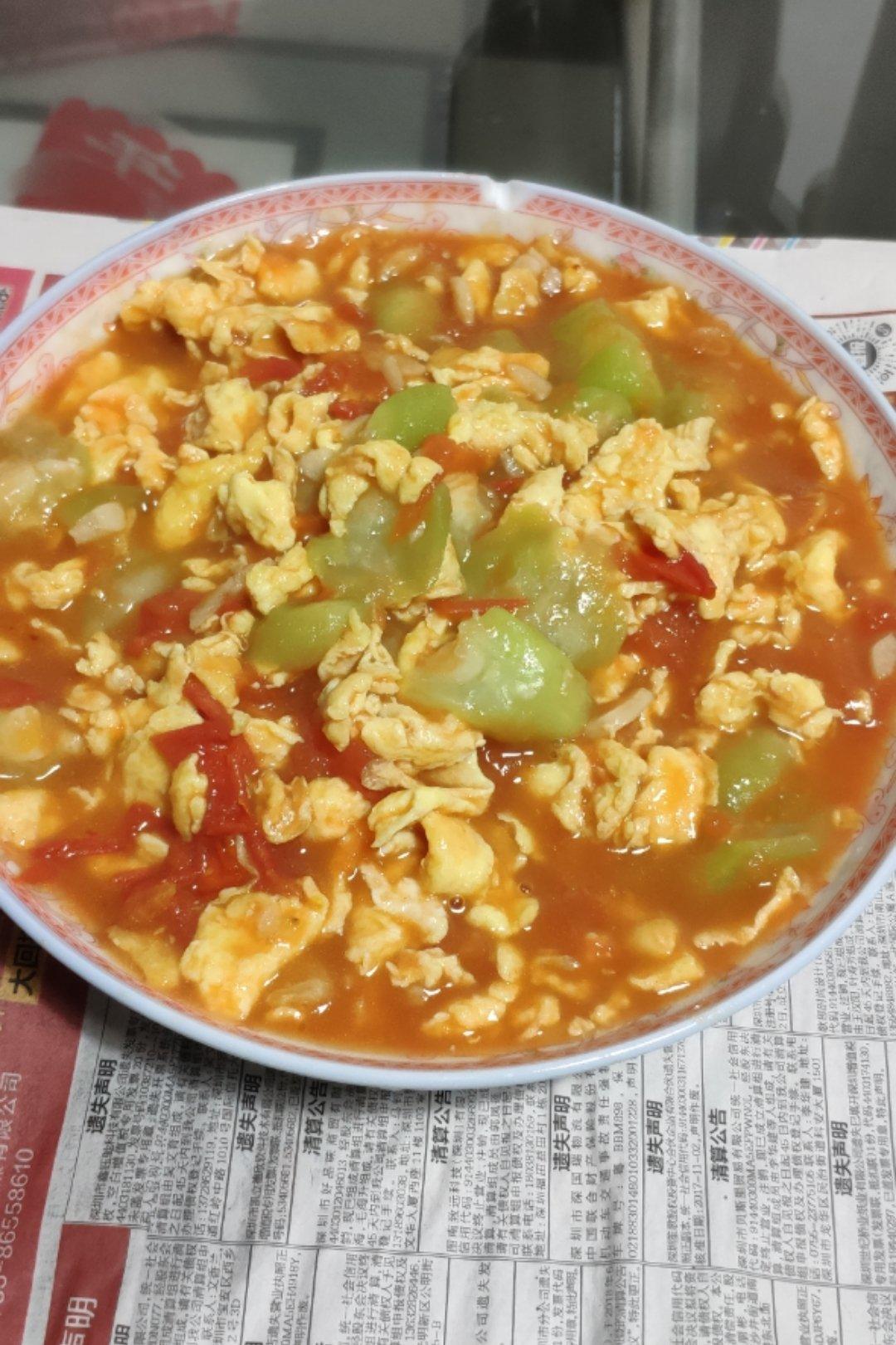 丝瓜炒蛋