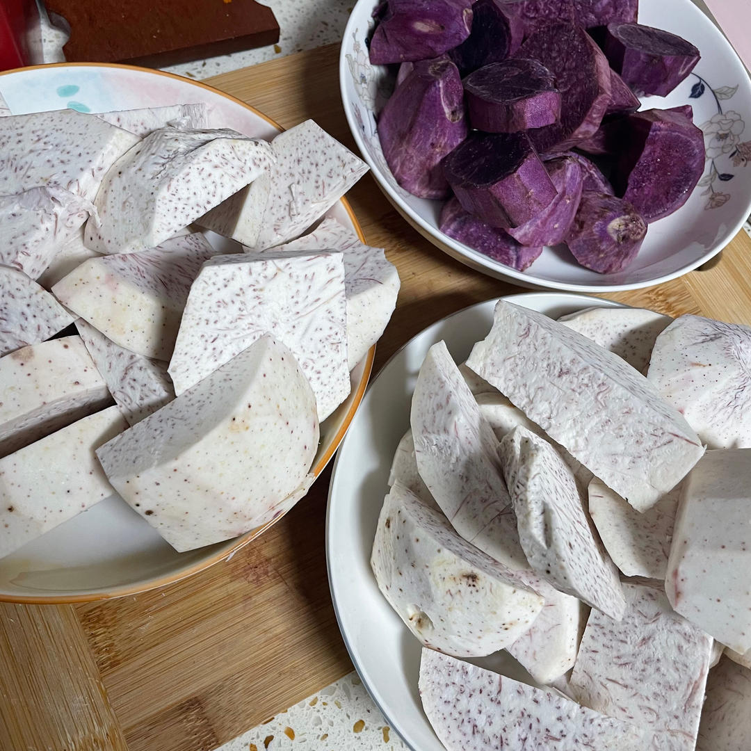 三步自制芋泥馅-超简单甜品万能搭配芋泥（无黄油无炼乳可保存1个月）