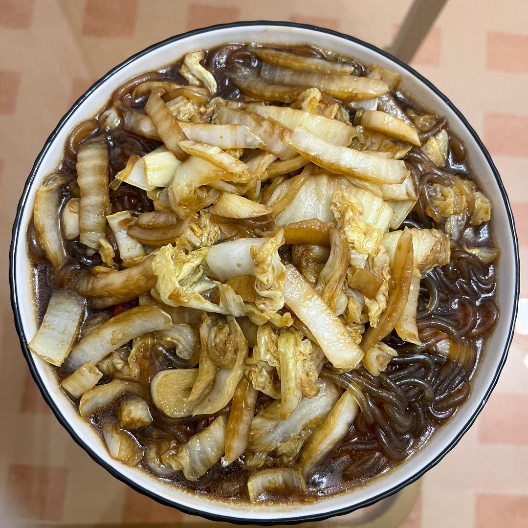 白菜炒粉条🧐原本不屑一顾，结果超级下饭