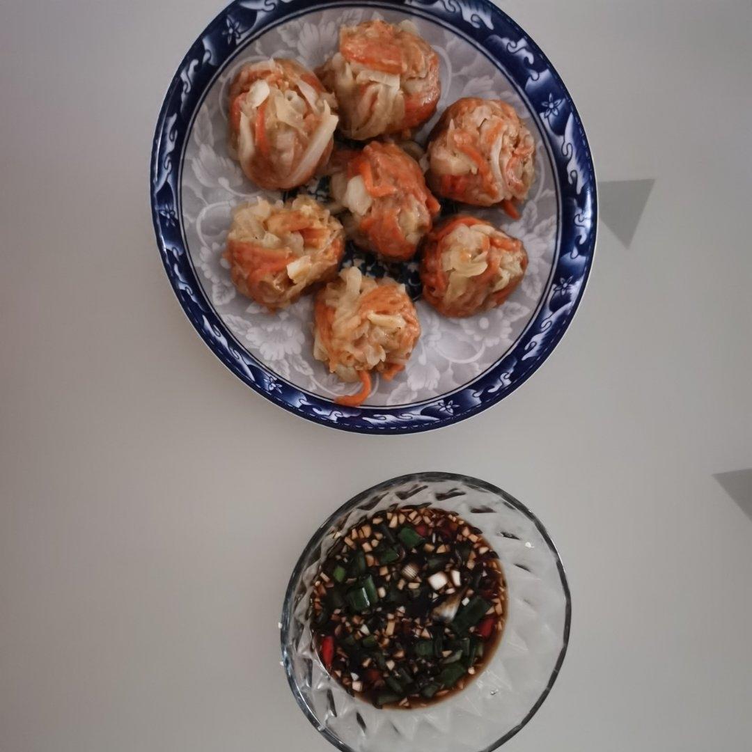 饱腹营养巨好吃，减脂期必学，蒸包菜团