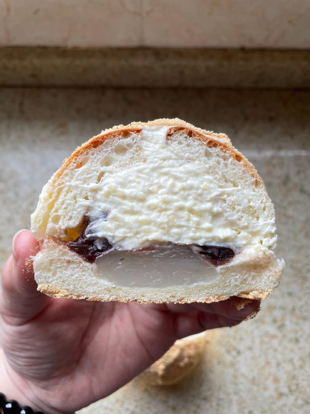 拉丝麻薯豆乳包（附豆乳卡仕达酱做法）💯