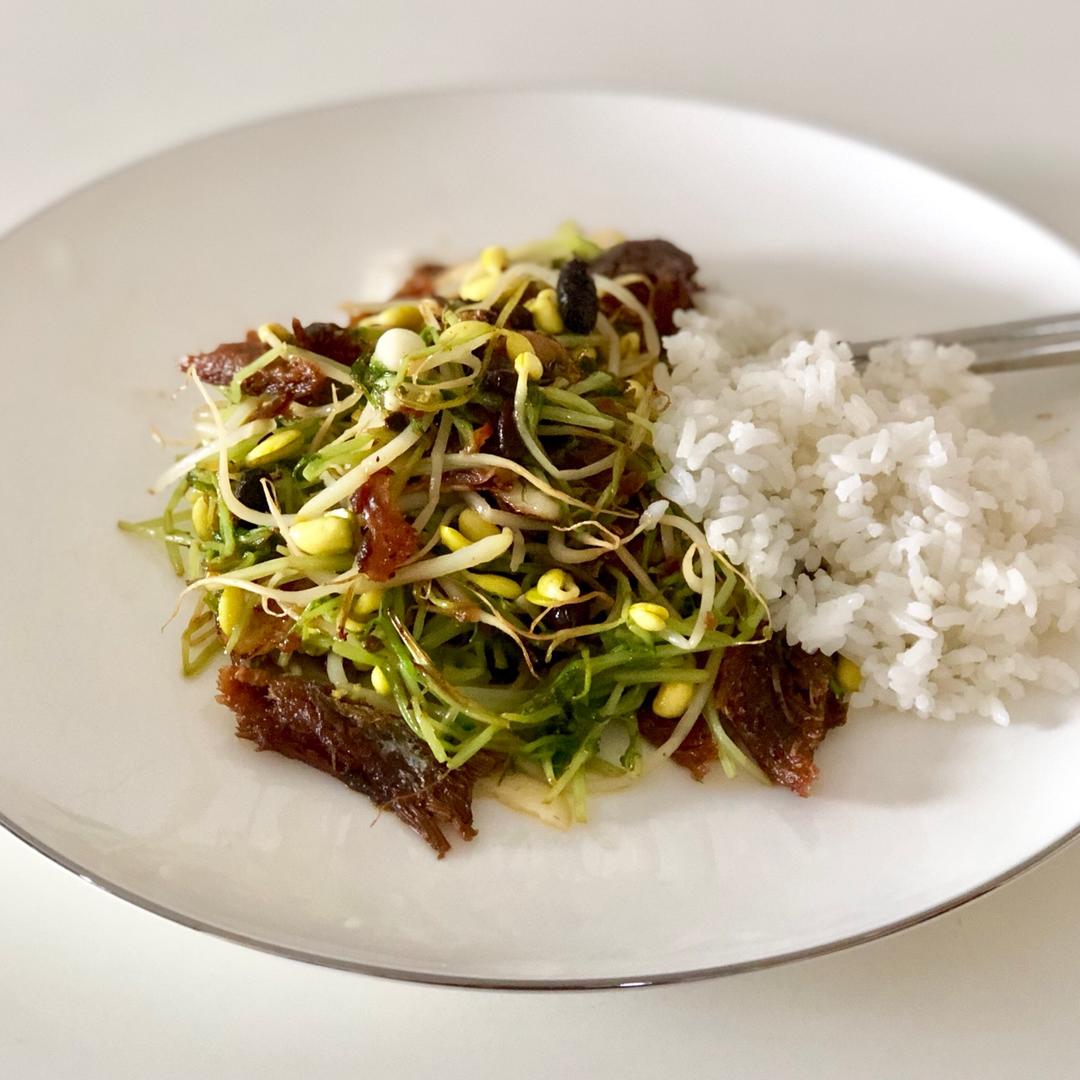 豆豉鲮鱼西生菜