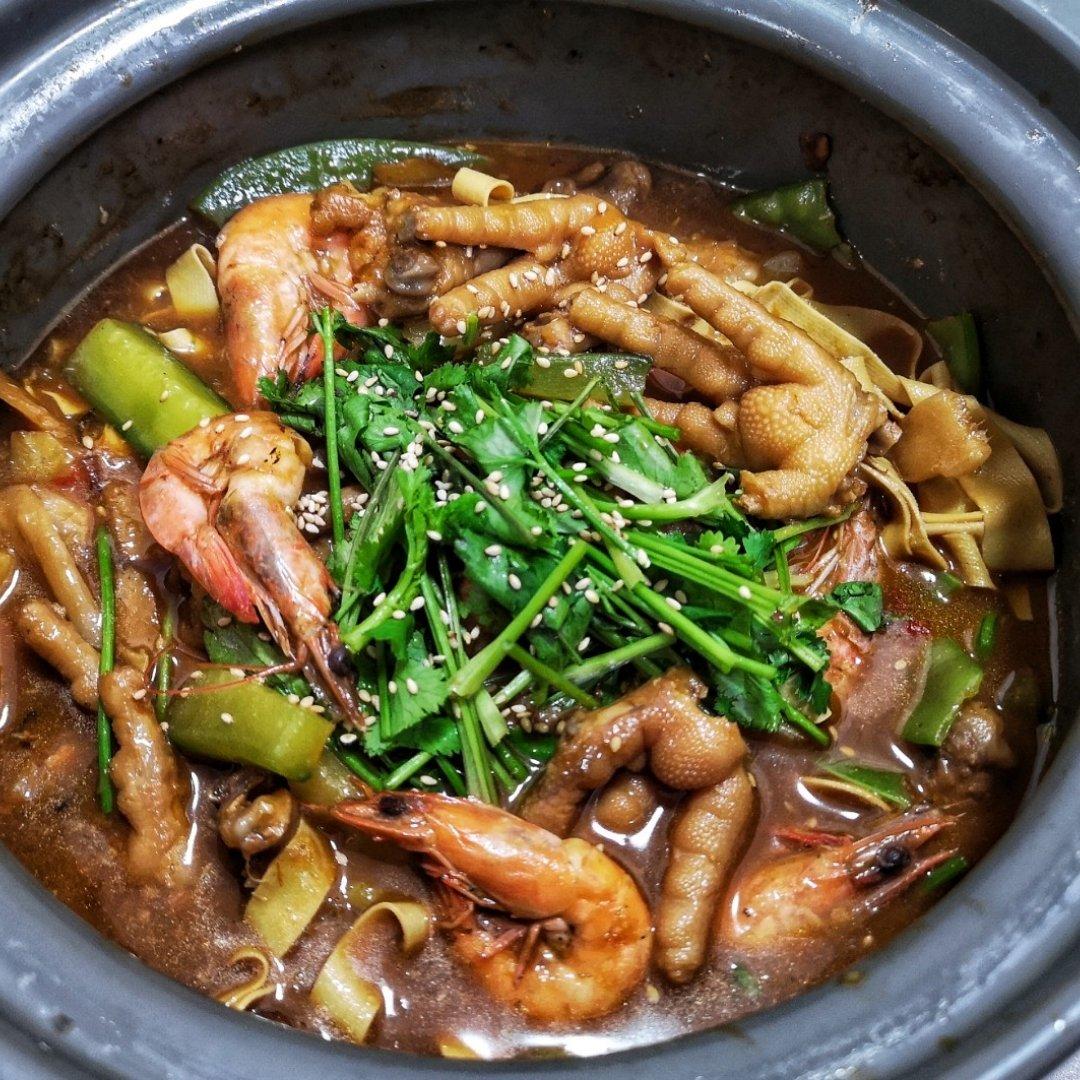 明虾鸡爪煲（超入味）