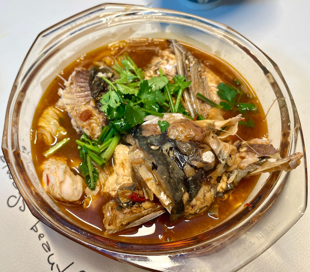 鱼头泡饼 炖鱼头（家庭版旺顺阁）