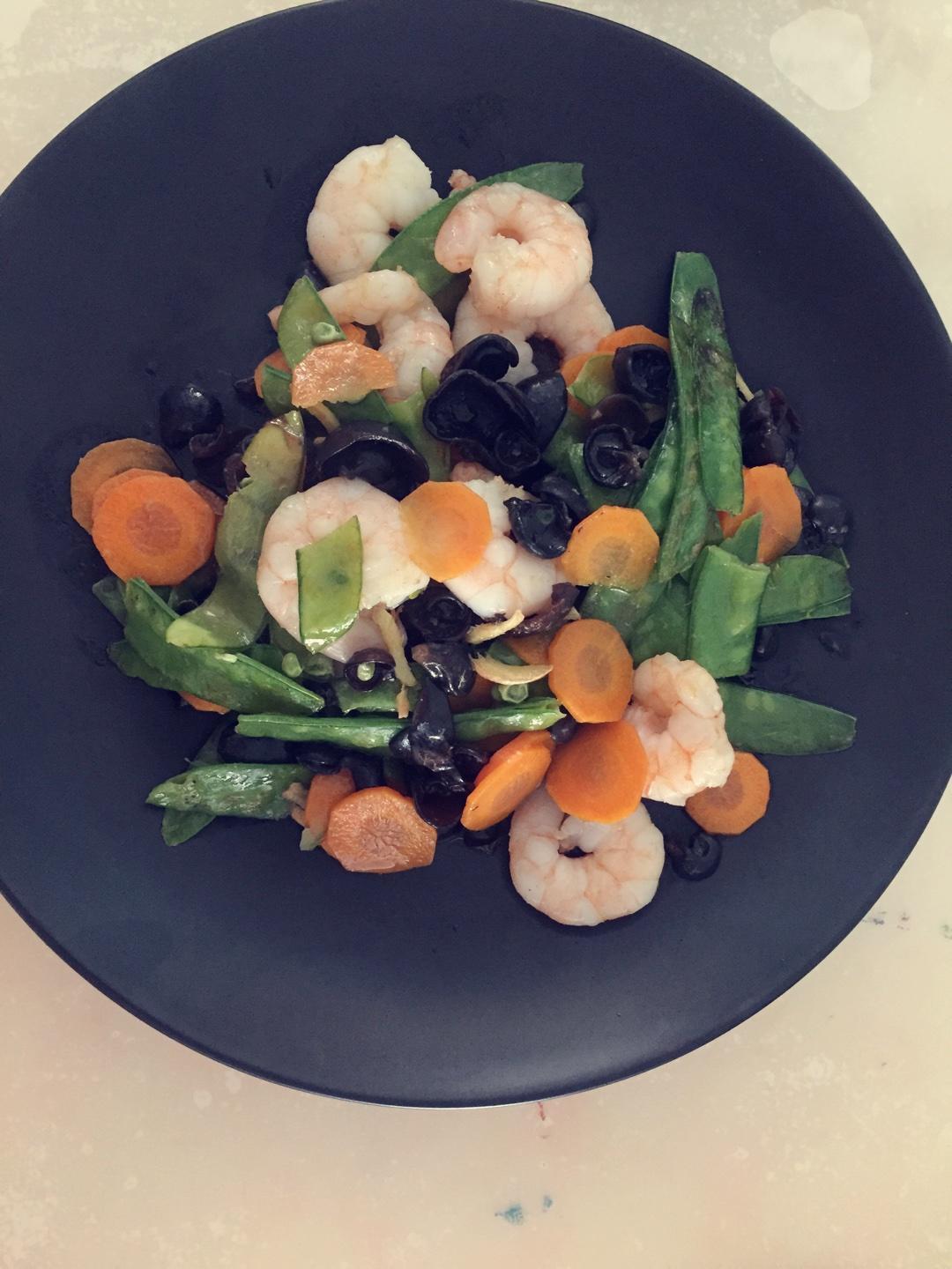 五彩虾仁（健康无味精）