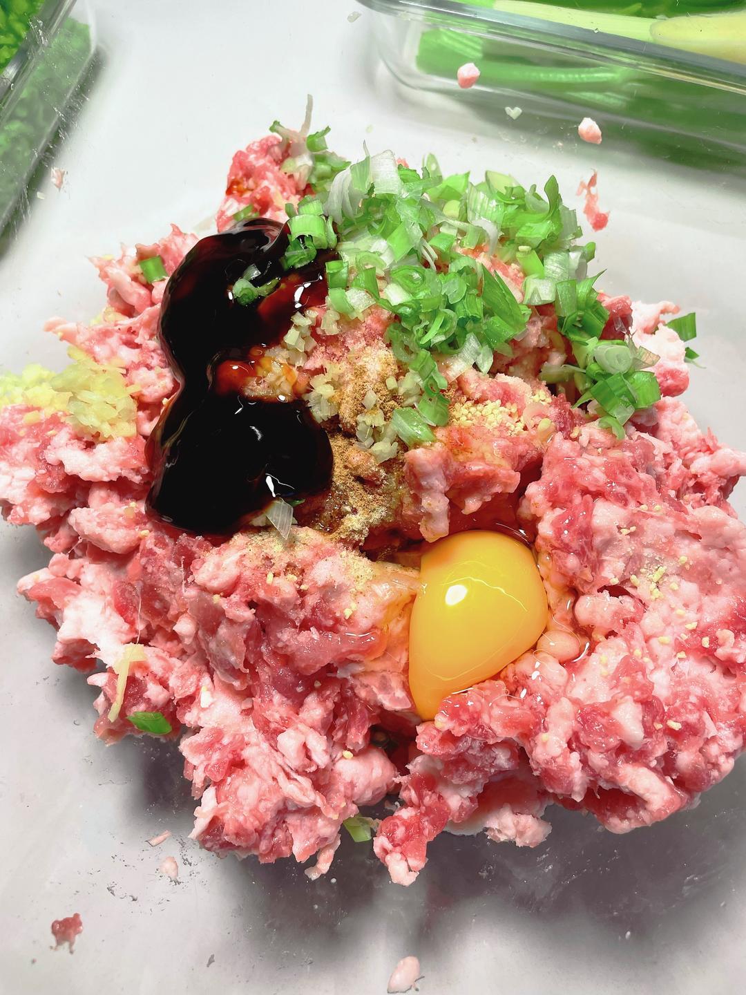 万能基础肉馅儿｜可做（芹菜、青椒、虾仁、白菜、土豆…）饺子🥟包子