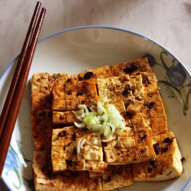 电饼铛烤豆腐