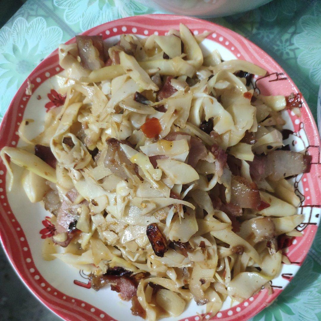 冬笋炒腊肉