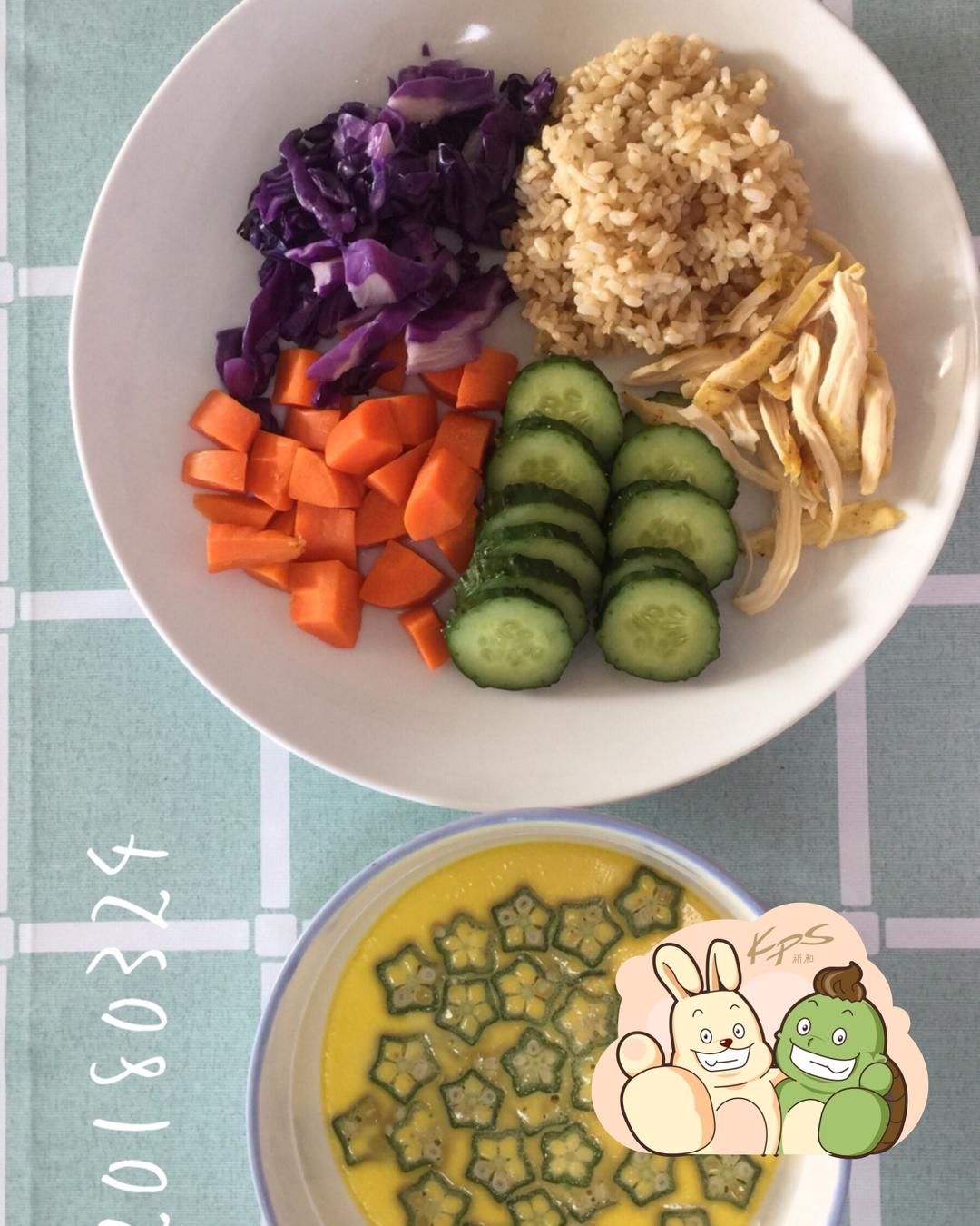 秋葵蒸蛋（简单营养快手）