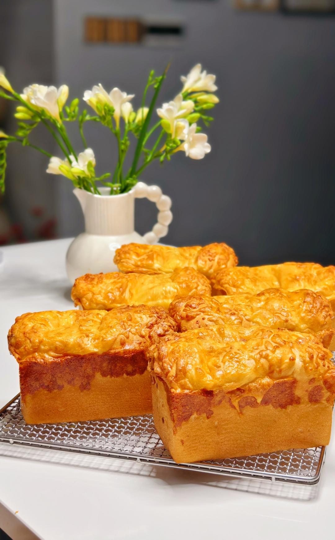 复刻超火的香港嘉多娜芝士吐司｜巨好吃｜芝士脑袋最爱