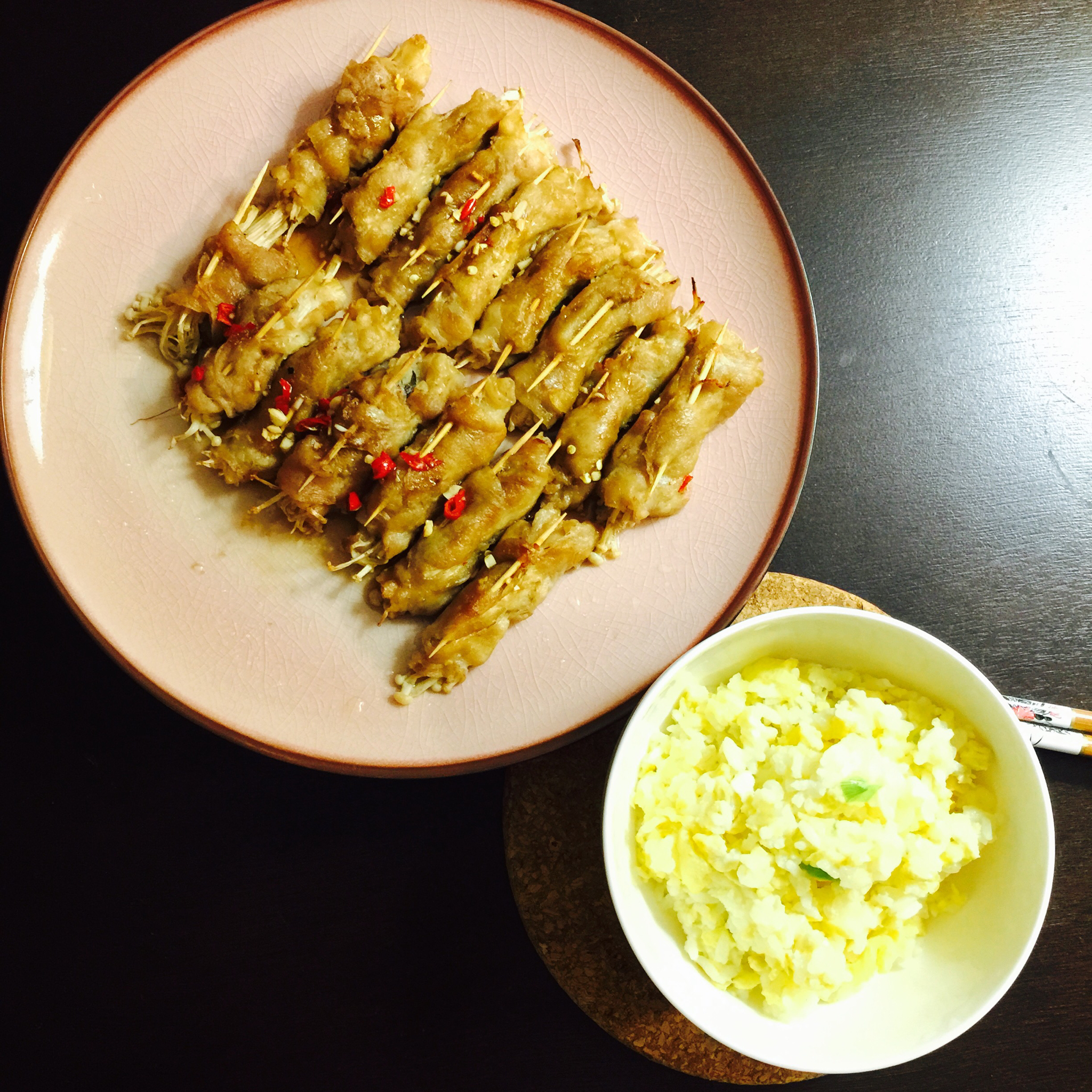 杏鲍菇猪肉卷